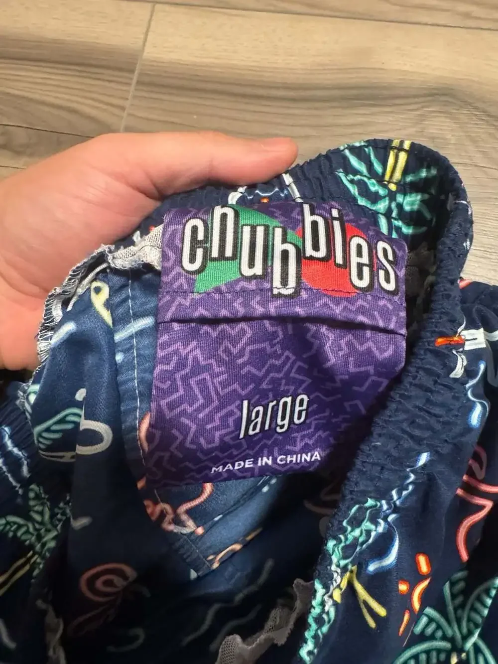 Chubbies The Neon Lights Classic Lined Swim Trunks